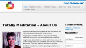 What Totallymeditation.com website looked like in 2016 (7 years ago)