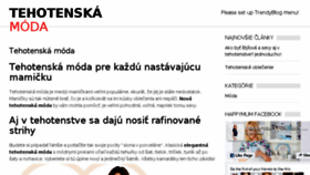 What Tehotenska-moda.sk website looked like in 2016 (7 years ago)