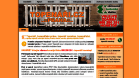What Topenari.cz website looked like in 2016 (7 years ago)