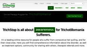 What Trichstop.com website looked like in 2016 (7 years ago)