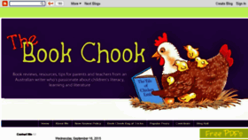 What Thebookchook.com website looked like in 2016 (7 years ago)