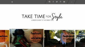 What Taketimeforstyle.com website looked like in 2016 (7 years ago)
