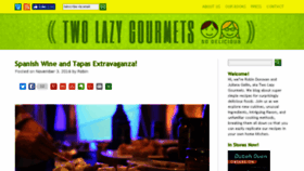 What Twolazygourmets.com website looked like in 2016 (7 years ago)