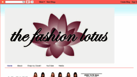 What Thefashionlotus.com website looked like in 2016 (7 years ago)