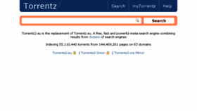 What Torrentz2.me website looked like in 2016 (7 years ago)