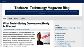 What Techlaze.com website looked like in 2016 (7 years ago)
