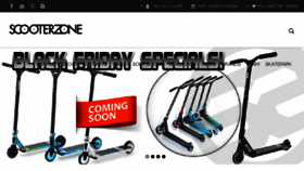 What Thescooterzone.com website looked like in 2016 (7 years ago)