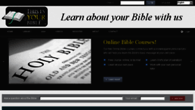 What Thisisyourbible.com website looked like in 2016 (7 years ago)