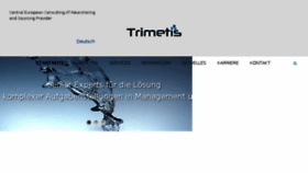 What Trimetis.eu website looked like in 2016 (7 years ago)