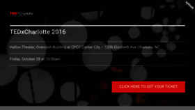 What Tedxclt2016.splashthat.com website looked like in 2016 (7 years ago)
