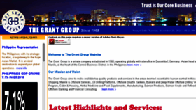 What Thegrant-group.com website looked like in 2016 (7 years ago)