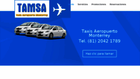 What Taxisaeropuertomonterrey.com website looked like in 2016 (7 years ago)