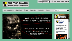 What Thepropgallery.com website looked like in 2016 (7 years ago)