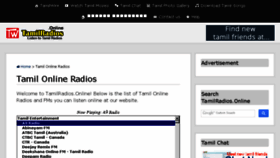 What Tamilradios.online website looked like in 2016 (7 years ago)