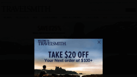 What Travelsmith.com website looked like in 2016 (7 years ago)