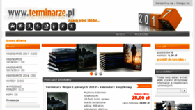 What Terminarze.pl website looked like in 2016 (7 years ago)