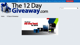 What The12daygiveaway.com website looked like in 2016 (7 years ago)