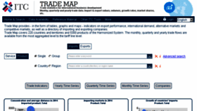 What Trademap.org website looked like in 2016 (7 years ago)