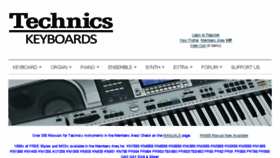 What Technicskeyboards.com website looked like in 2016 (7 years ago)