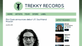 What Trekkyrecords.com website looked like in 2016 (7 years ago)