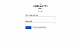 What Thefreelancersguild.com website looked like in 2016 (7 years ago)