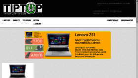 What Tiptop-laptop.com website looked like in 2016 (7 years ago)