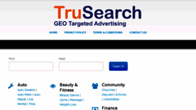 What Trusearch.net website looked like in 2016 (7 years ago)