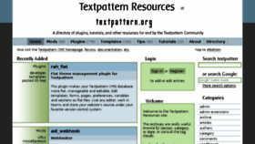 What Textpattern.org website looked like in 2016 (7 years ago)