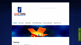 What Tweakmedia.in website looked like in 2016 (7 years ago)