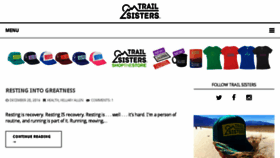 What Trailsisters.net website looked like in 2016 (7 years ago)
