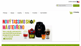 What Tassimo.cz website looked like in 2016 (7 years ago)