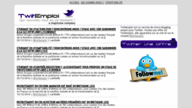 What Twitemploi.fr website looked like in 2016 (7 years ago)