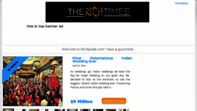 What Therichtimes.com website looked like in 2016 (7 years ago)