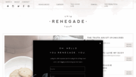 What Thisrenegadelove.com website looked like in 2016 (7 years ago)