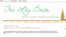 What Theldsbride.com website looked like in 2016 (7 years ago)