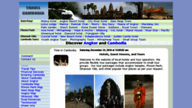 What Travel-cambodia.com website looked like in 2016 (7 years ago)