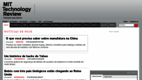 What Technologyreview.com.br website looked like in 2016 (7 years ago)
