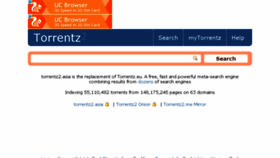 What Torrentz2.asia website looked like in 2016 (7 years ago)