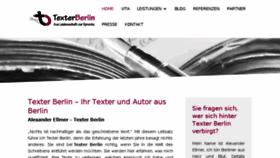 What Texterberlin.de website looked like in 2016 (7 years ago)