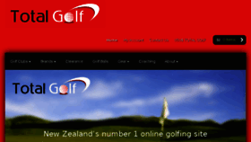 What Totalgolf.co.nz website looked like in 2016 (7 years ago)