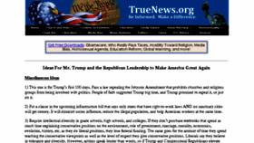 What Truenews.org website looked like in 2016 (7 years ago)