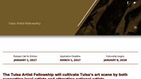 What Tulsaartistfellowship.org website looked like in 2016 (7 years ago)