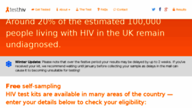 What Test.hiv website looked like in 2016 (7 years ago)