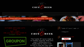 What Tasteofcavecreek.com website looked like in 2016 (7 years ago)