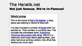 What Theheratik.net website looked like in 2016 (8 years ago)