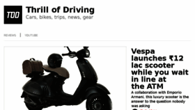 What Thrillofdriving.com website looked like in 2016 (7 years ago)