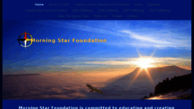What Themorningstarfoundation.org website looked like in 2016 (7 years ago)