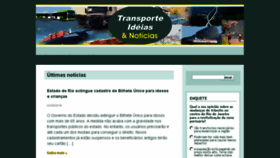 What Transporteideias.com.br website looked like in 2016 (7 years ago)