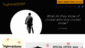 What Thenightwatchman.net website looked like in 2016 (7 years ago)