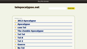 What Telepocalypse.net website looked like in 2016 (7 years ago)